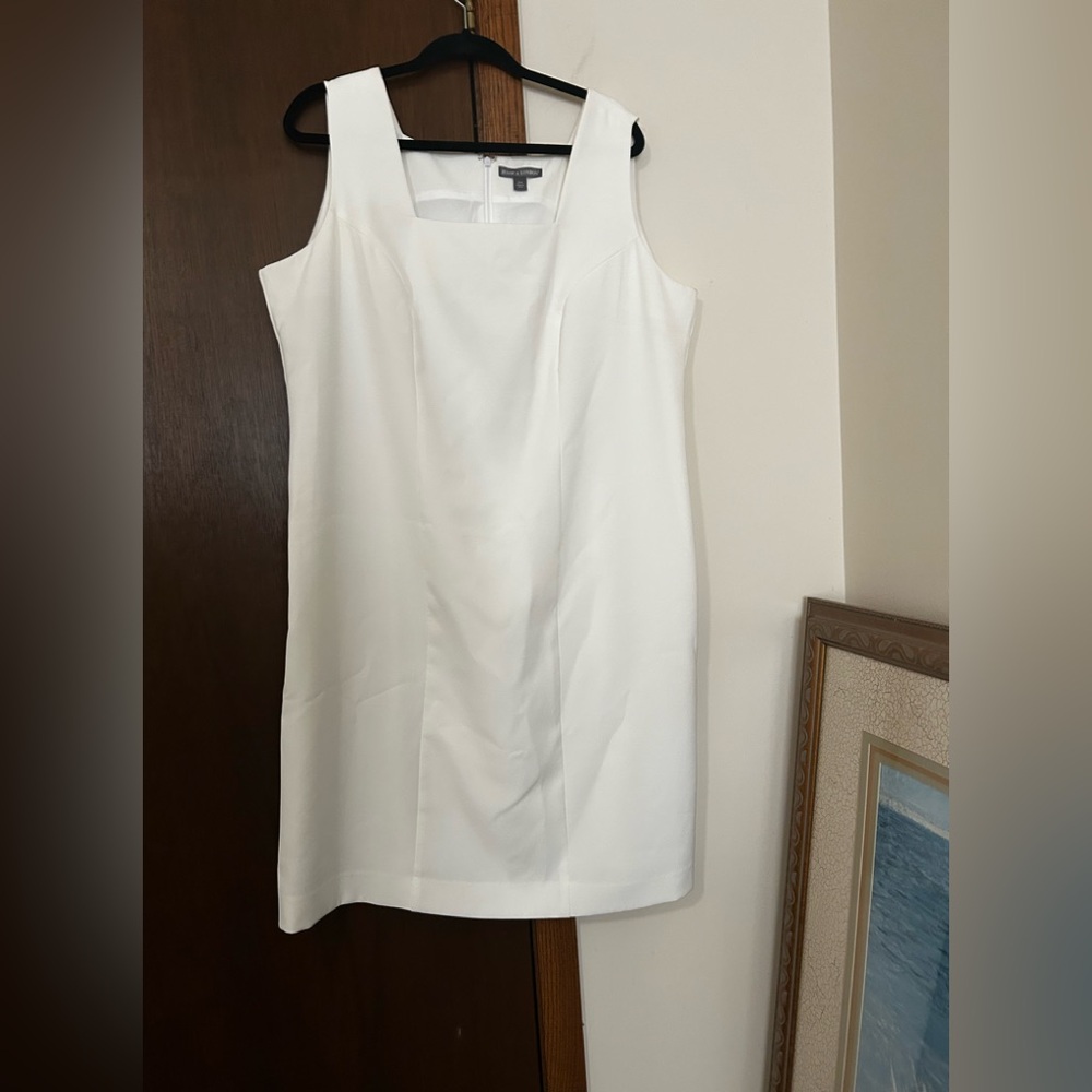 Jessica London Classic White Mini Dress